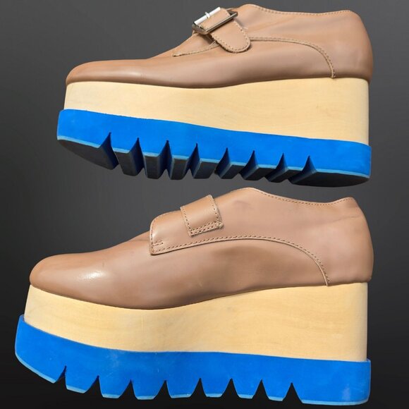 Platform Loafers with Blue Soles - Picture 3 of 8